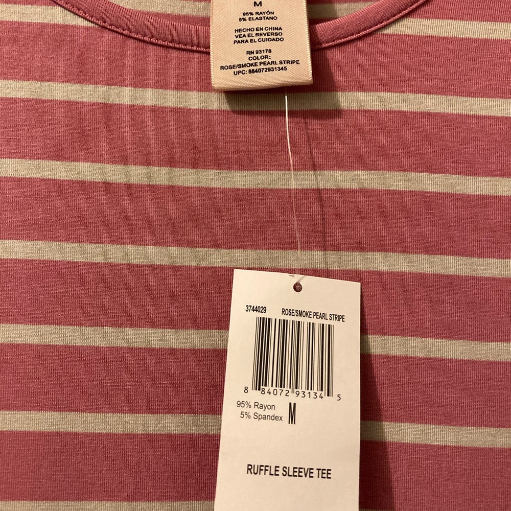 NWT Philosophy Ruffle Sleeve Tee - Picture 4 of 7